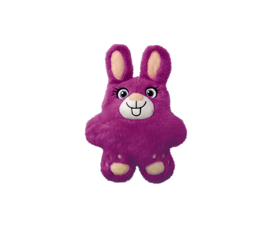 KONG Snuzzles Bunny – Blødt plyslegetøj med helkrops-piber (M, 24 cm)