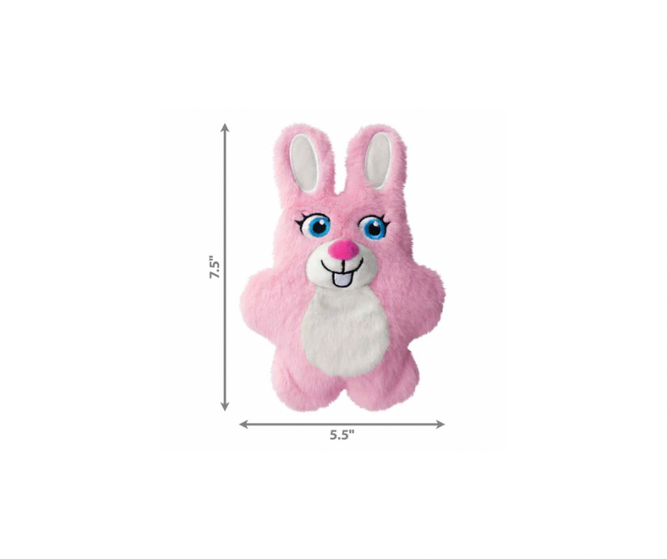 KONG Snuzzles Kiddos Bunny – Blødt plyslegetøj med piver (S, 19,5 cm)