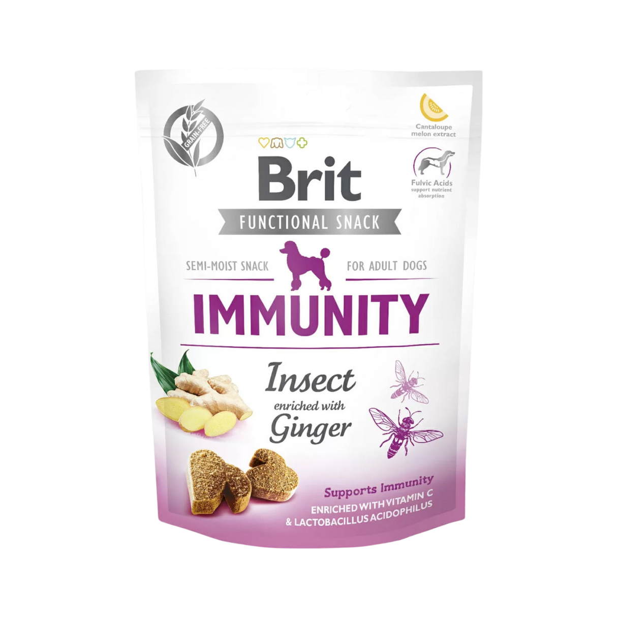 Brit Care Functional Snack Immunity – insekt & ingefær | Naturlig støtte til immunforsvaret