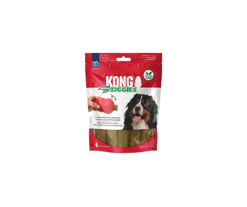 KONG Ziggies Enhanced – Naturlige tyggepinde til hunde