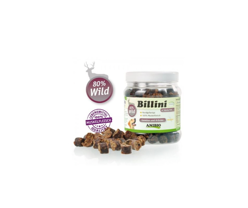 ANIBIO Billini Hundeguffer – BEEF & WILD (130g / 400g)