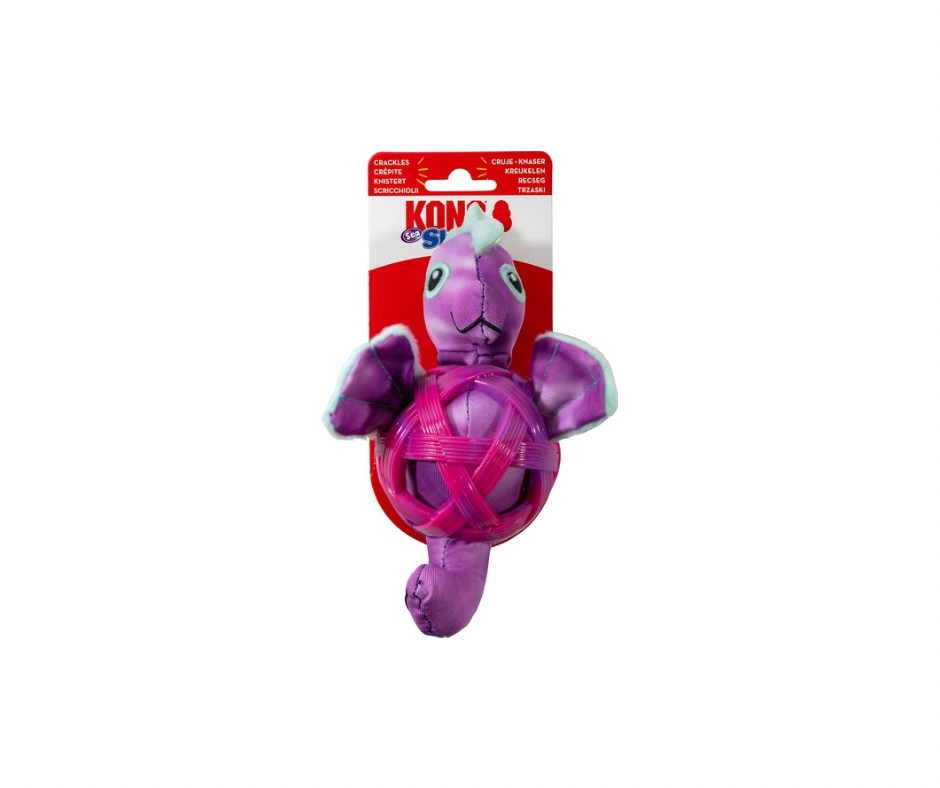 KONG Sea Shells Søhest S/M – Sjovt og Holdbart Hundelegetøj