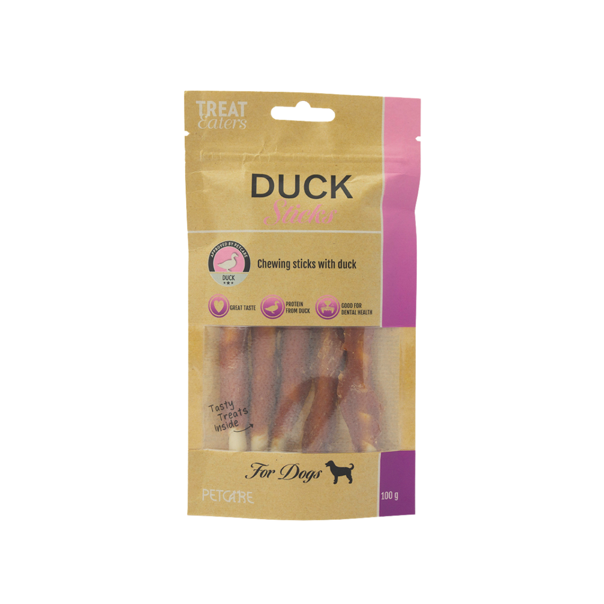 Treateaters – lækre andesnacks til hund (100 g eller 800 g)