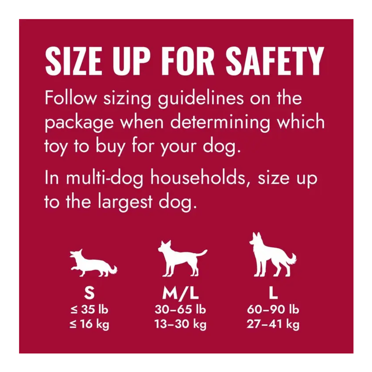 KONG Ball W/hole – Rød Gummibold til hund (S, M/L eller L)