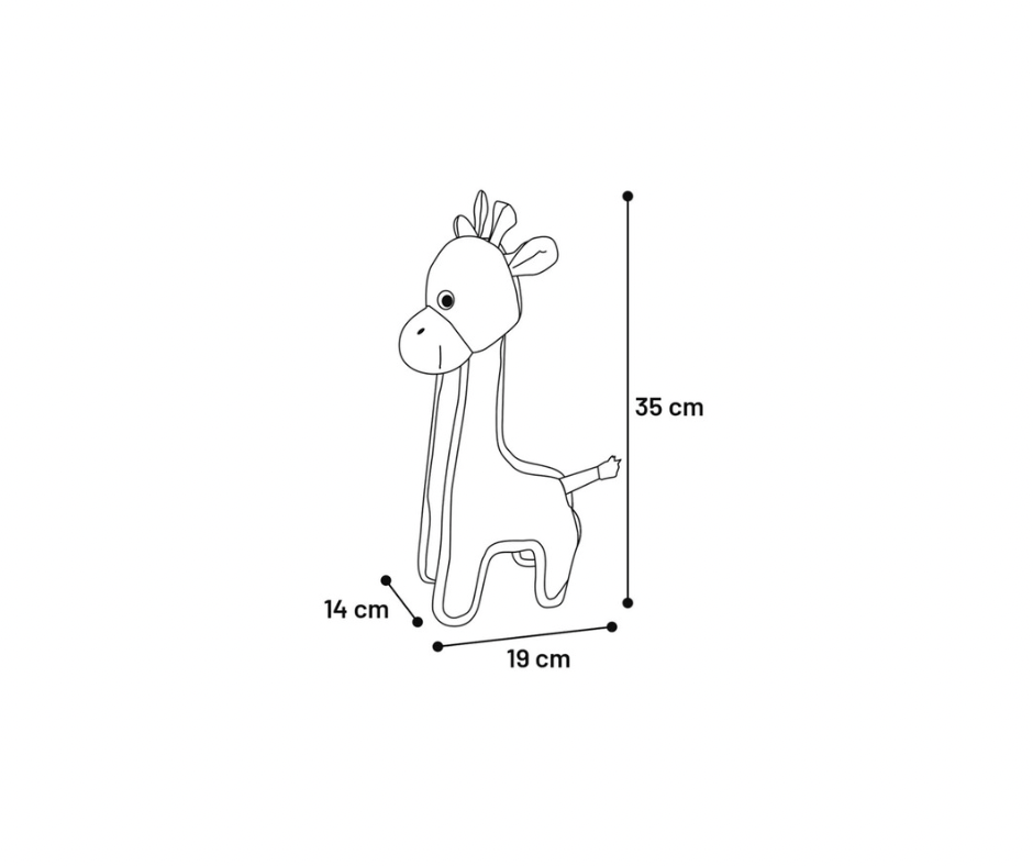 DT Strong Stuff Giraf – Ekstra slidstærkt legetøj med lyd (35 cm)