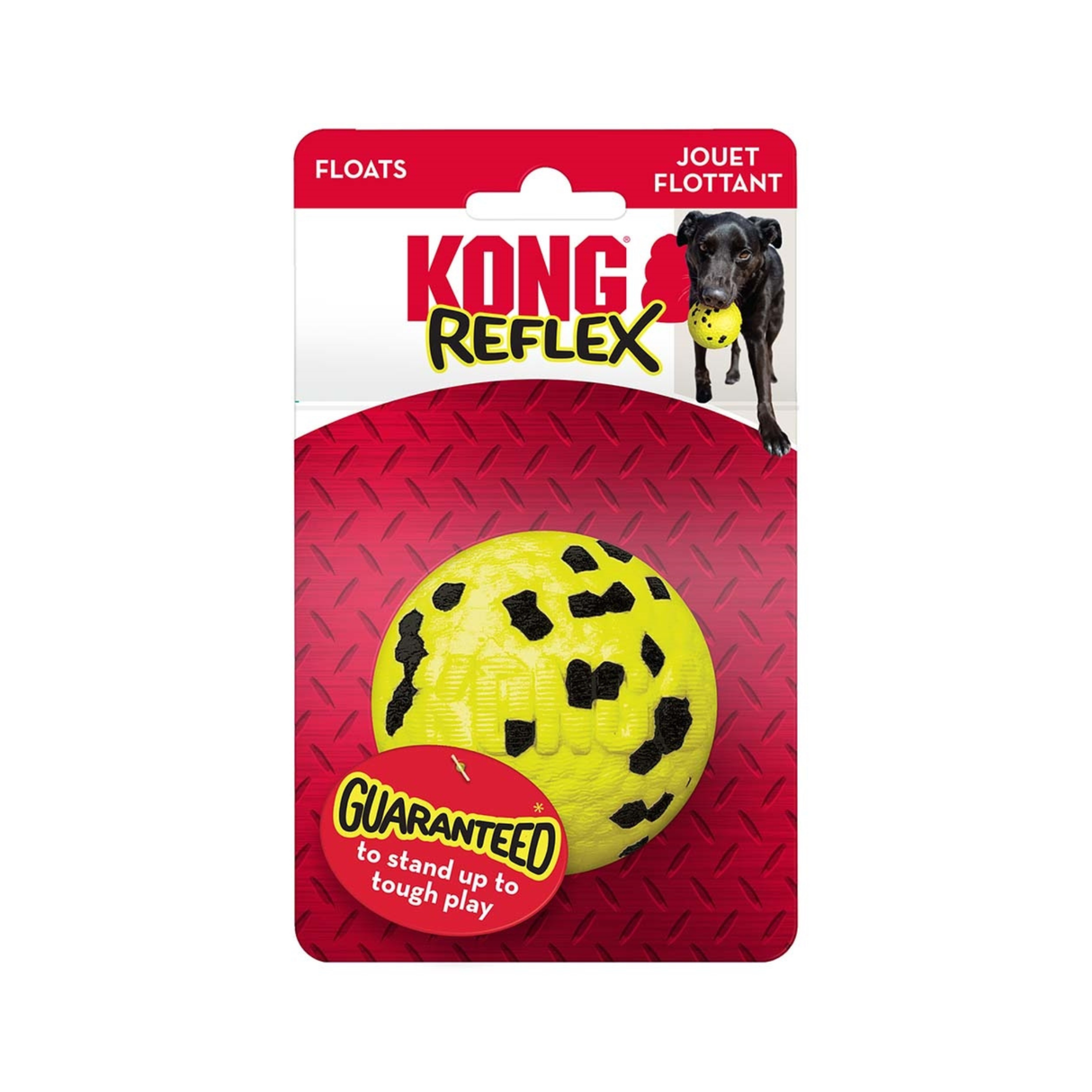 KONG Reflex Ball – slidstærk og fleksibel bold til aktiv leg