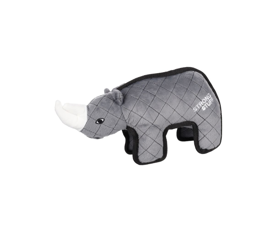 DT Strong Stuff Næsehorn – Ekstra holdbart legetøj med lyd og knitre (32 cm)