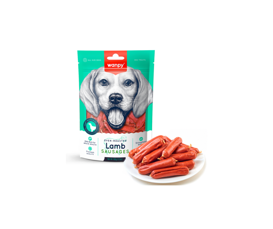 Wanpy Dog Lamb Sausages – Smagfulde lammepølser til hunde (100 g)