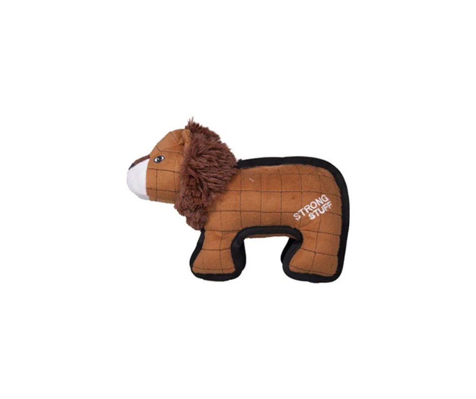 DT Strong Stuff Løve 30 cm – Ekstra slidstærkt legetøj med squeaker og knitre