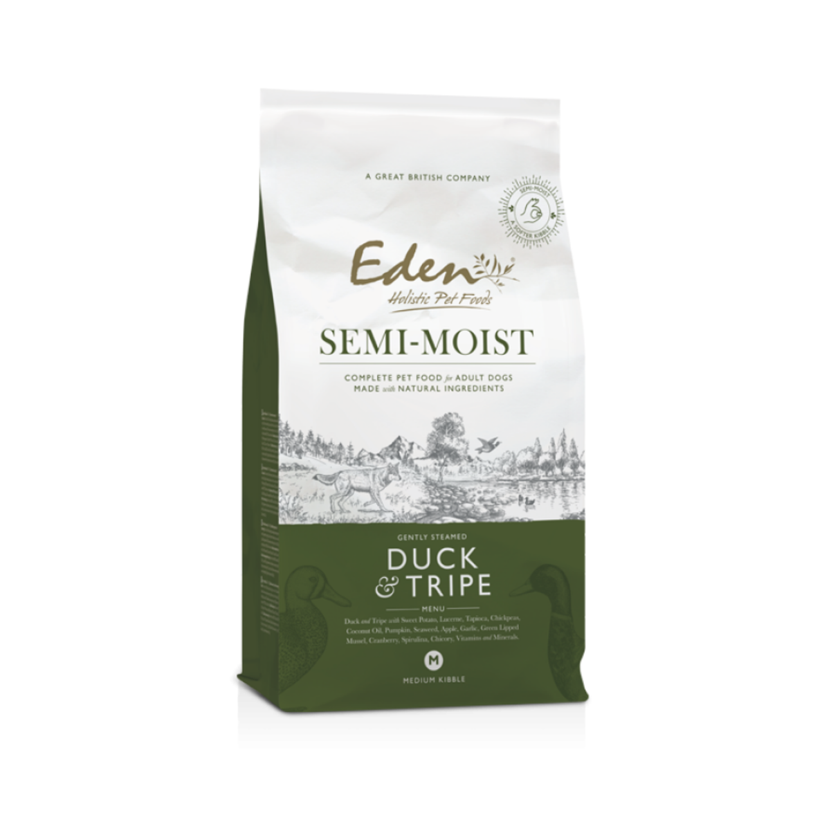 EDEN Semi-Moist Duck & Tripe – naturlig styrke og sundhed i hver bid