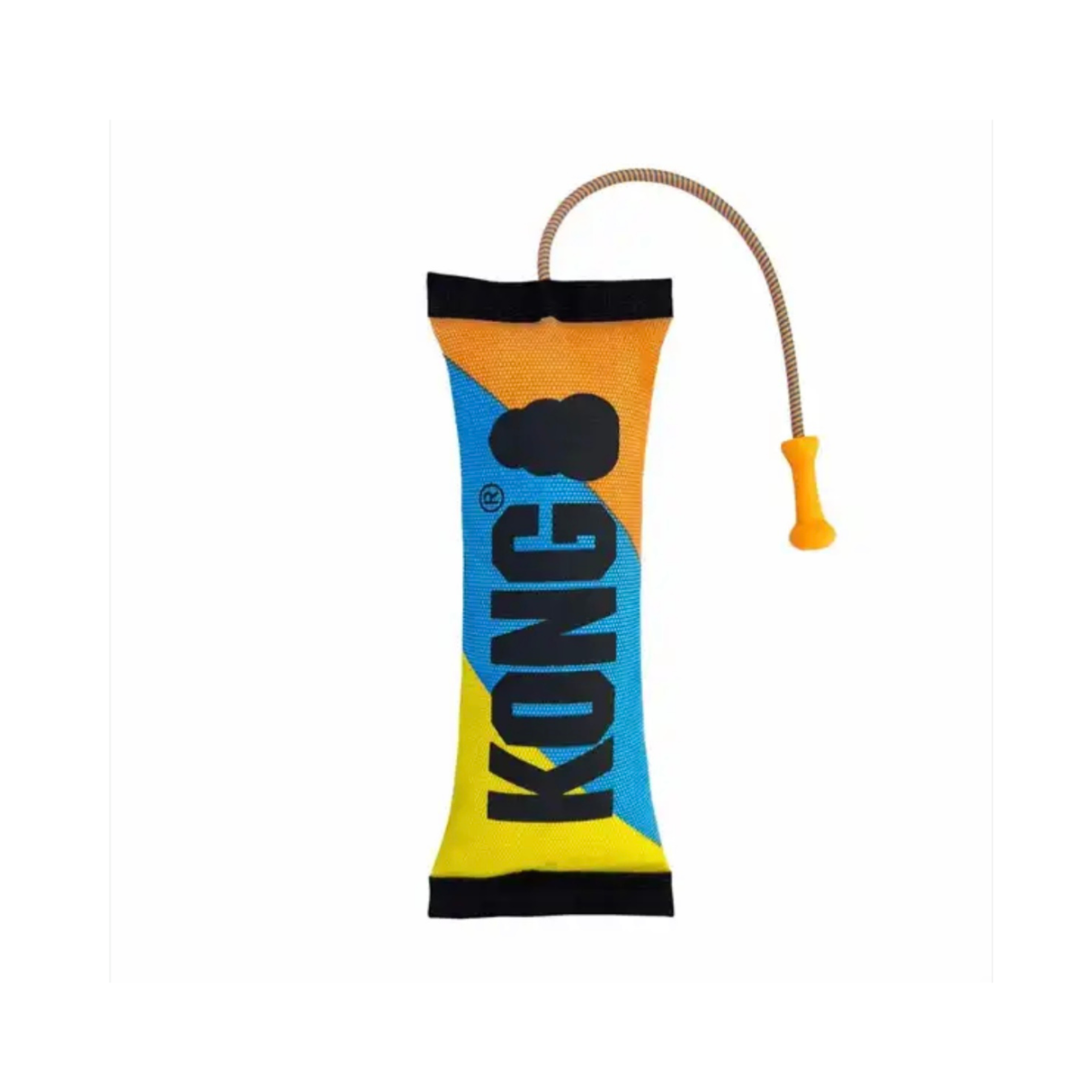 KONG Bunji High-Viz Bumper – synligt apportlegetøj med reb og piv (58,5 cm)