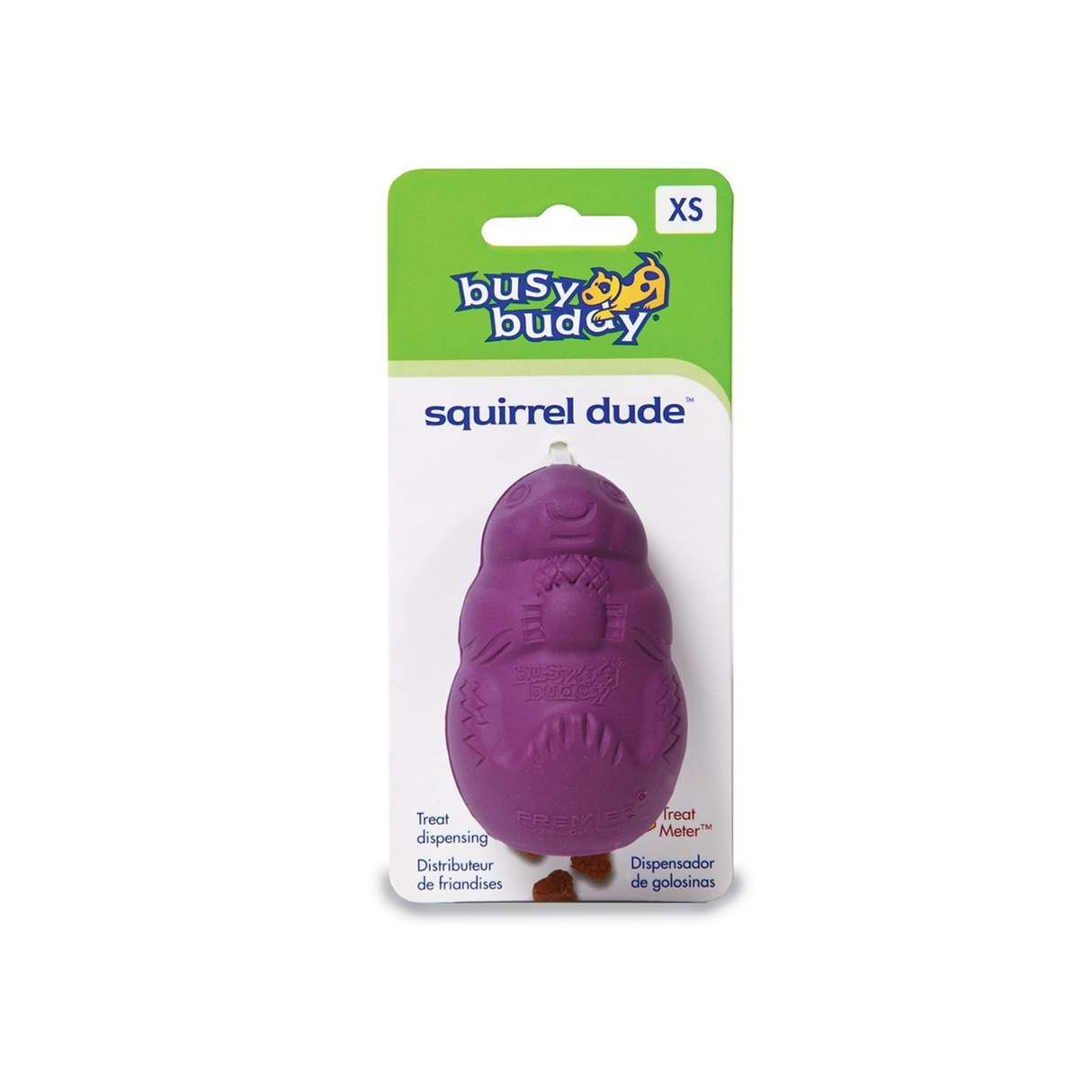 Busy Buddy SquirrelDude – robust snacklegetøj til aktivering (S)