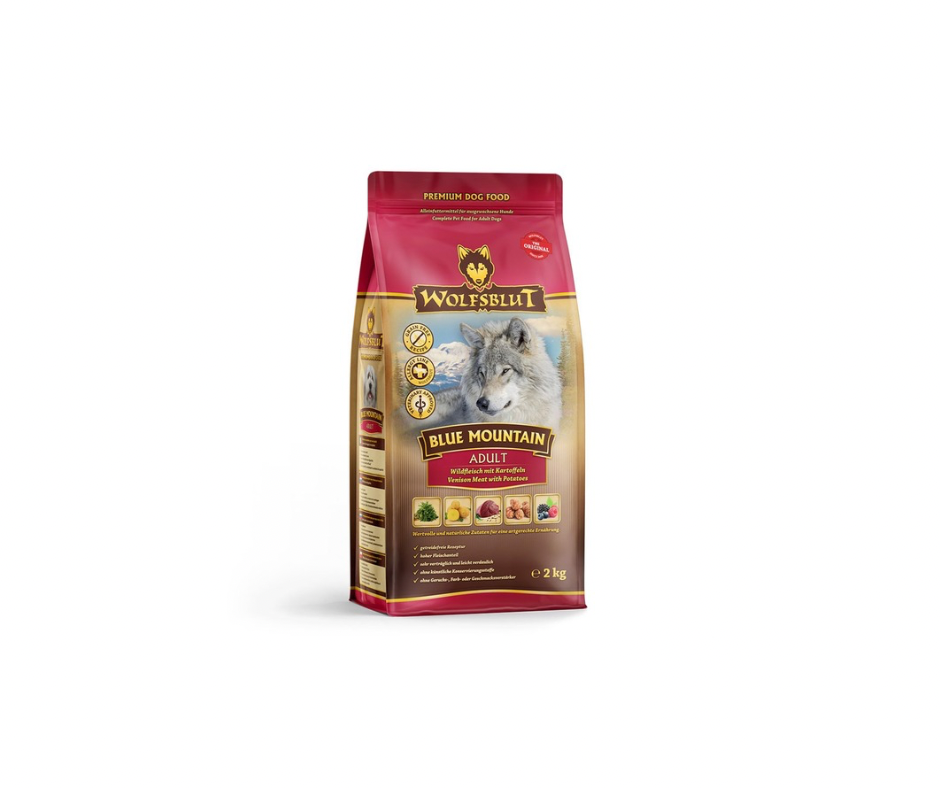 Wolfsblut Blue Mountain Adult 2 kg – Kornfrit fuldfoder med vildt og kanin