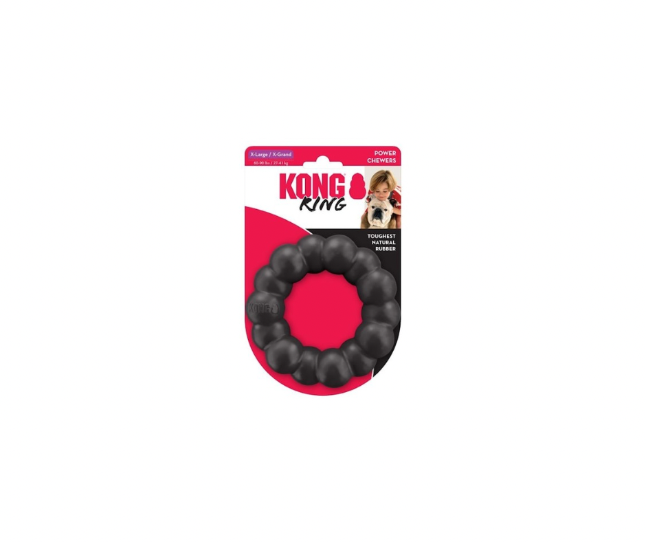 KONG Extreme Ring XL – Holdbart Tyggelegetøj i Naturgummi