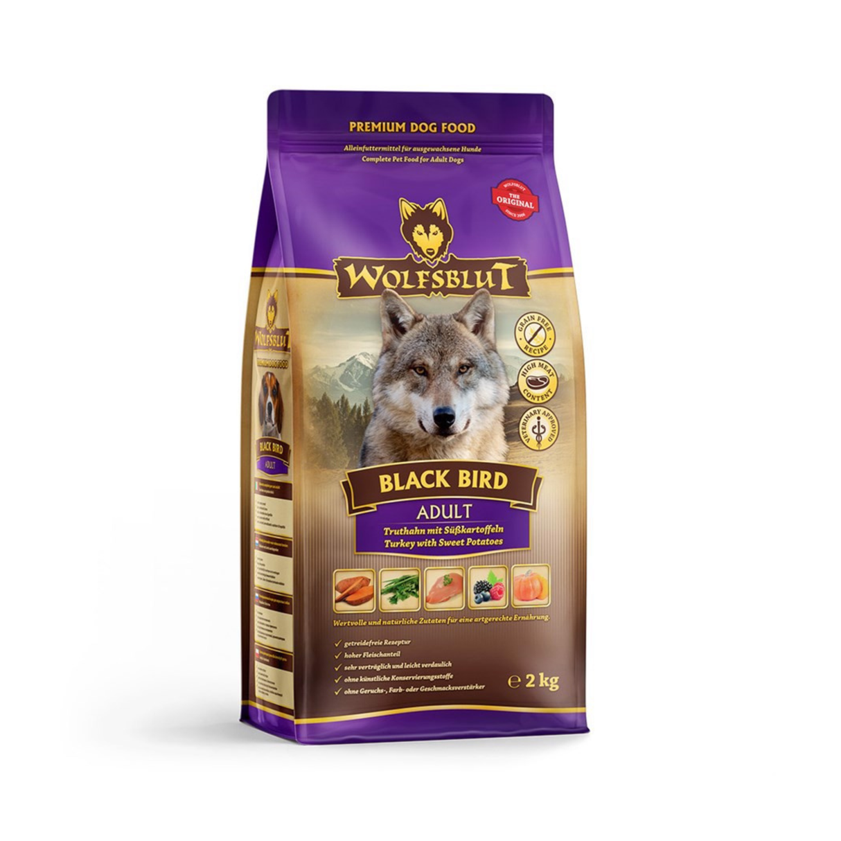 Wolfsblut Black Bird – Adult tørfoder med kalkun (2 kg)