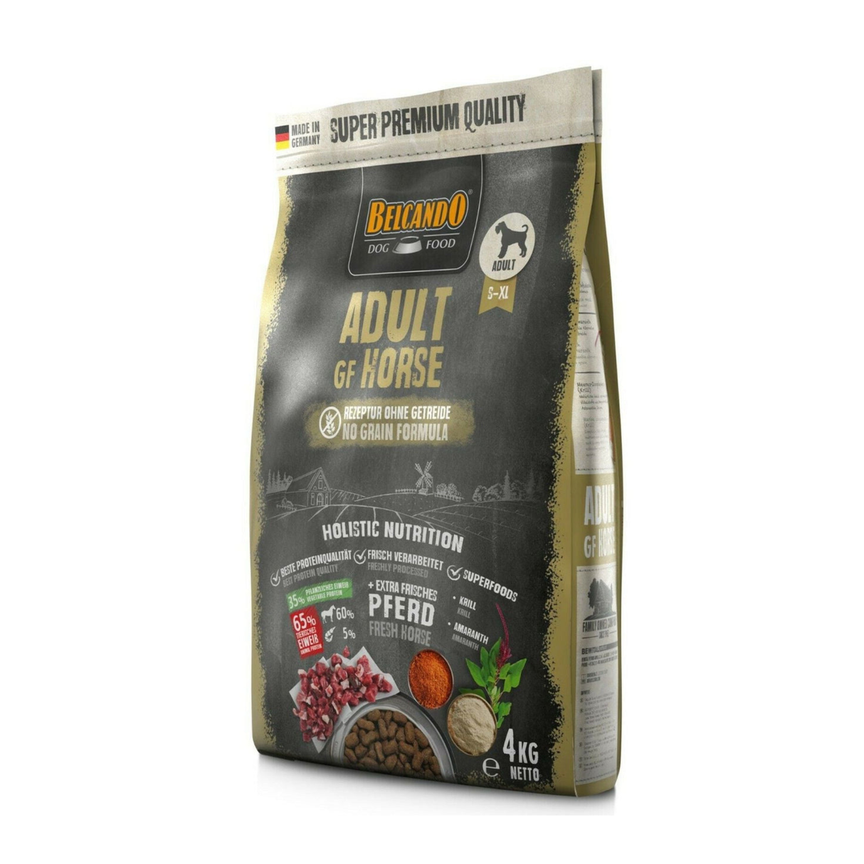 Belcando Adult GF Horse – Kornfrit hestefoder til sensitive hunde (vælg 1 kg · 4 kg · 12,5 kg)