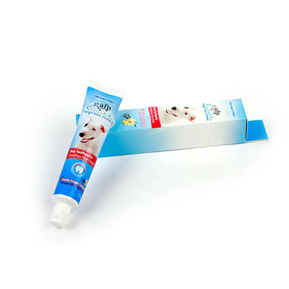 Tandpasta til hund – vælg mellem peanutbutter eller vaniljesmag (60 g)