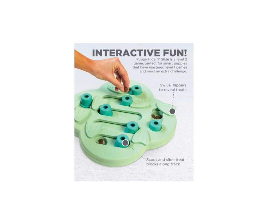 Puppy Hide N’ Slide Grøn – Interaktivt hundepuslespil (Level 2)