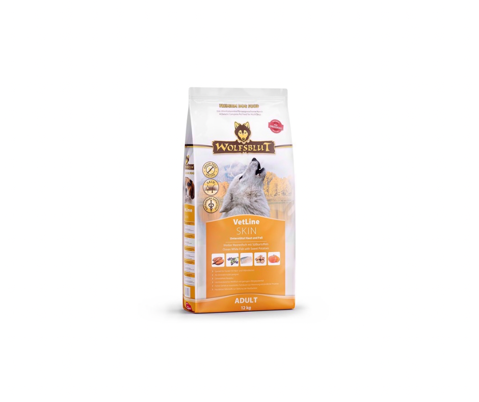 Wolfsblut VetLine Skin & Coat – hundefoder til hud og pels (12 kg)
