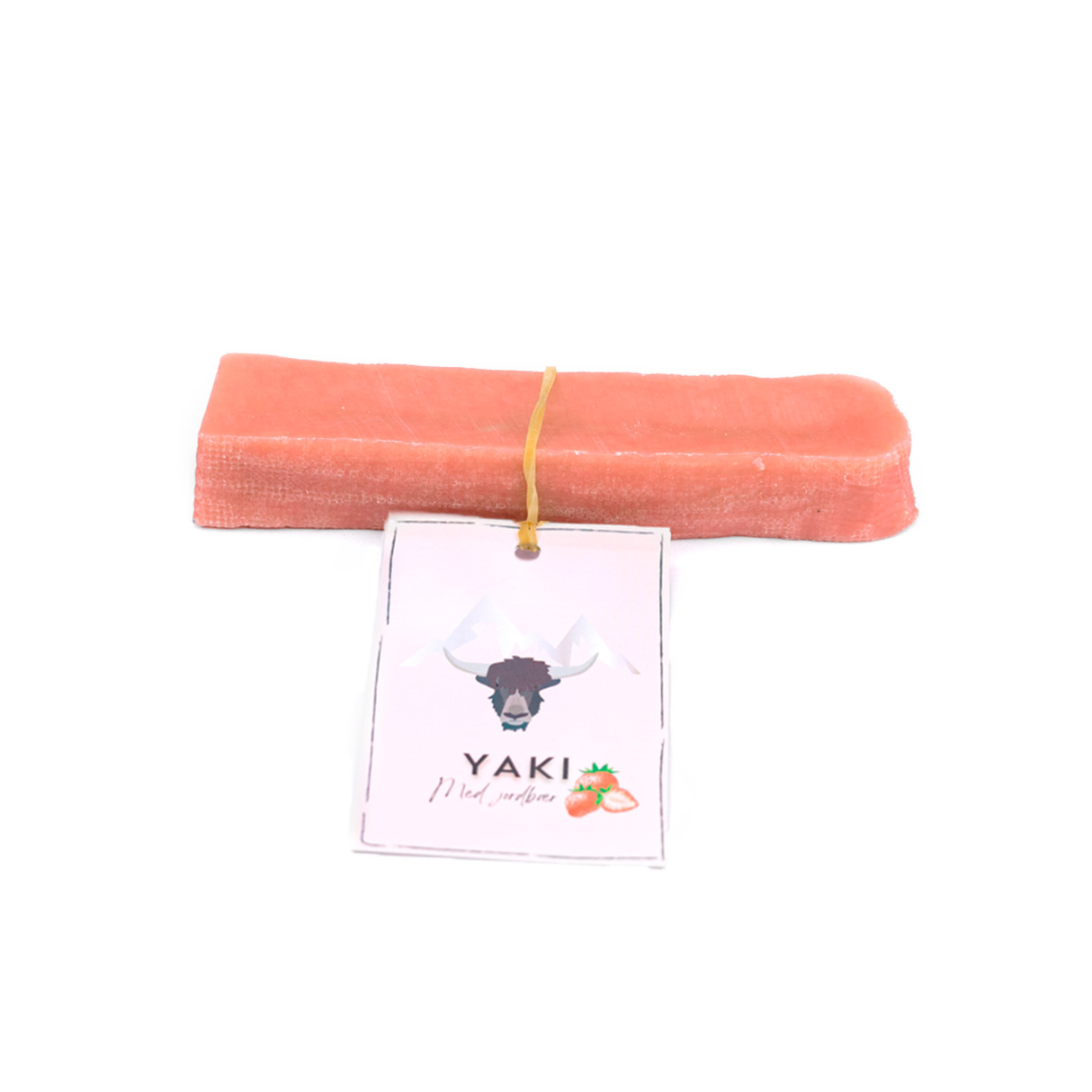 Yaki Jordbær – Vegetarisk ostesnack med lang tyggetid