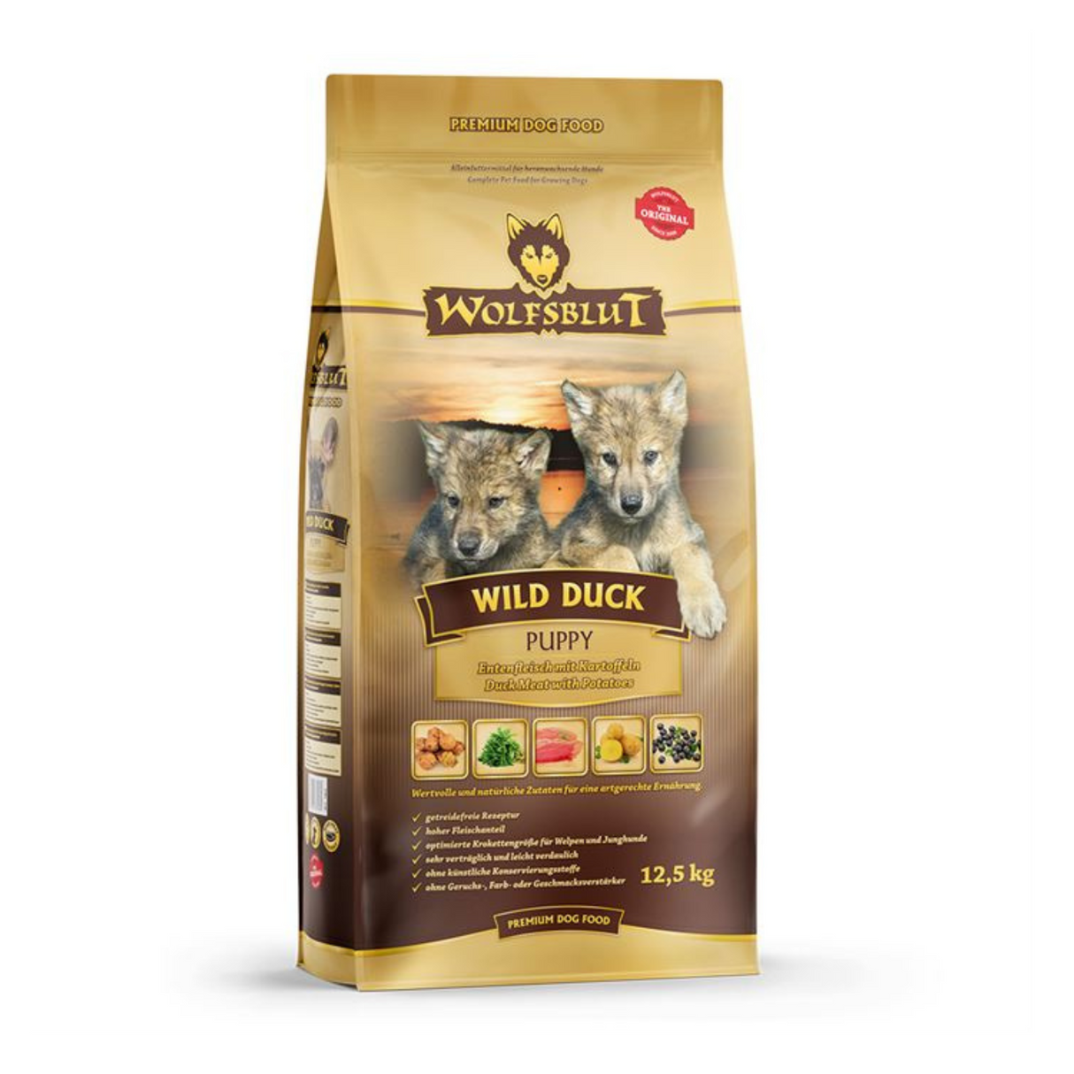 Wolfsblut Wild Duck Puppy 12,5 kg – Kornfrit fuldfoder til hvalpe