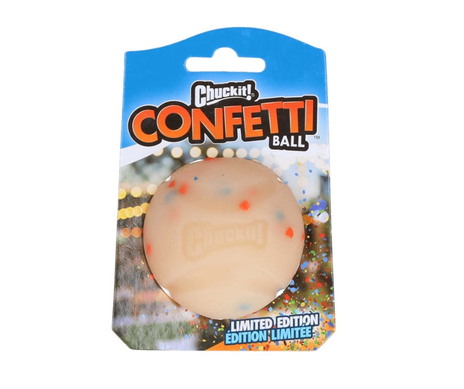 Chuckit! Birthday Fetch Ball M – Duftende konfettibold til sjov og fejring