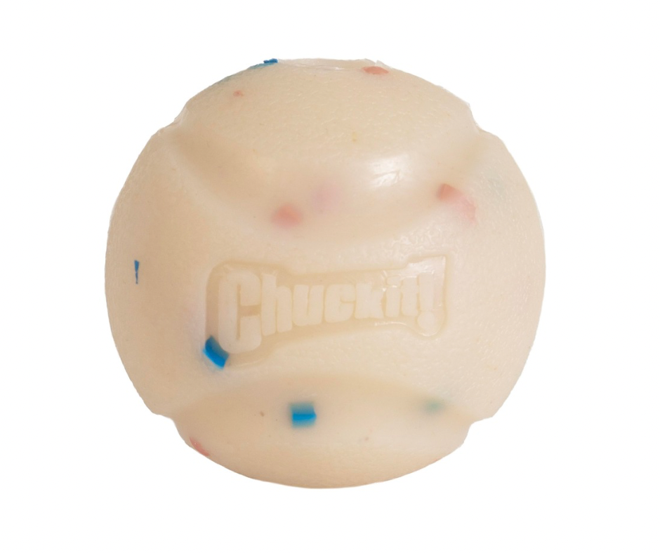 Chuckit! Birthday Fetch Ball M – Duftende konfettibold til sjov og fejring