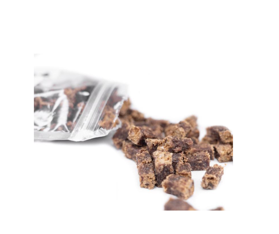 Snack'it Krondyrterninger 100g – Bløde og smagfulde træningsgodbidder