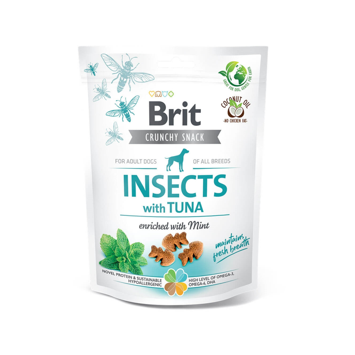 Brit Care Crunchy Cracker – Insekter med tun & mint (200 g)