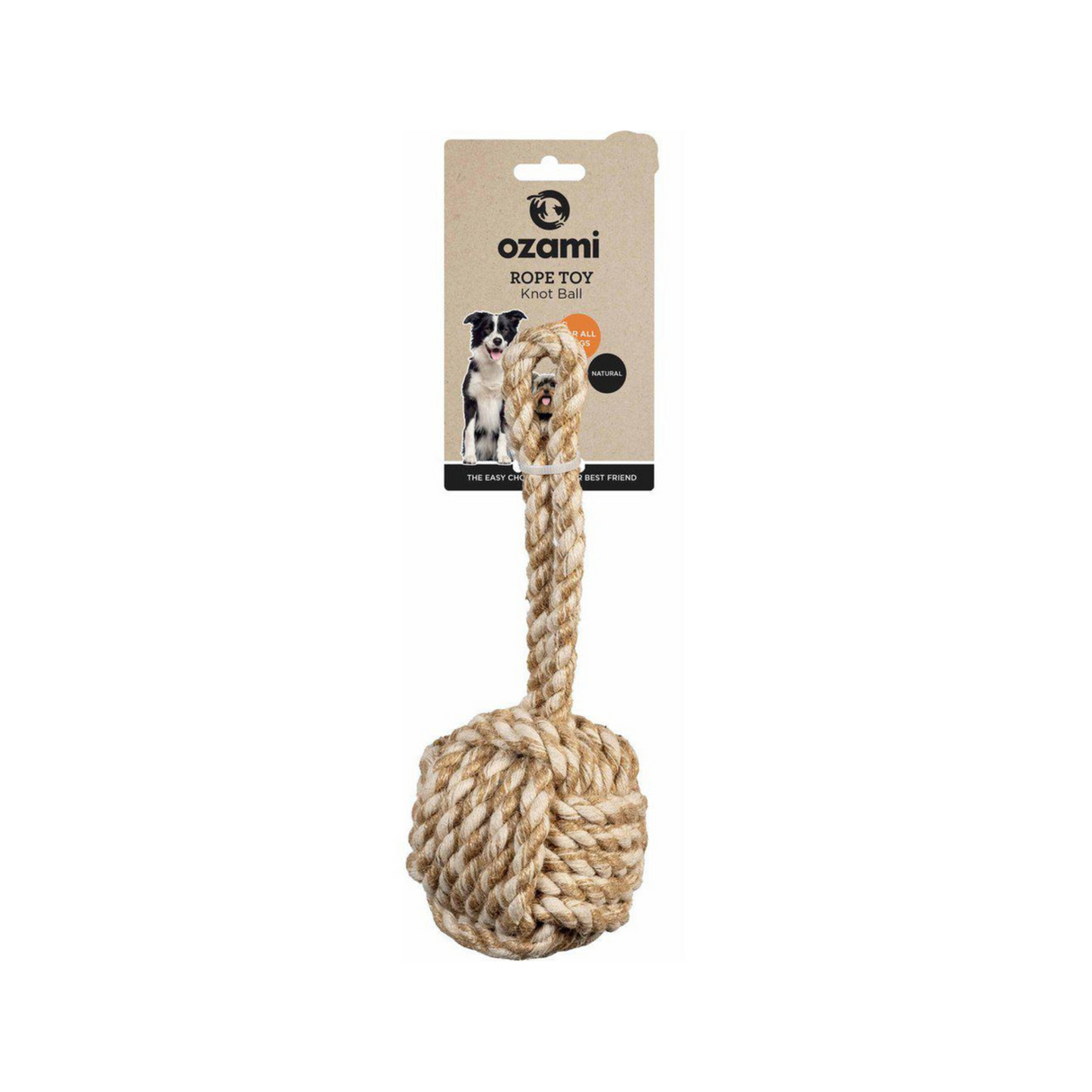 Twisted Knot 'Monkey-fist' 24 cm – Robust reblegetøj til aktiv og tandvenlig leg