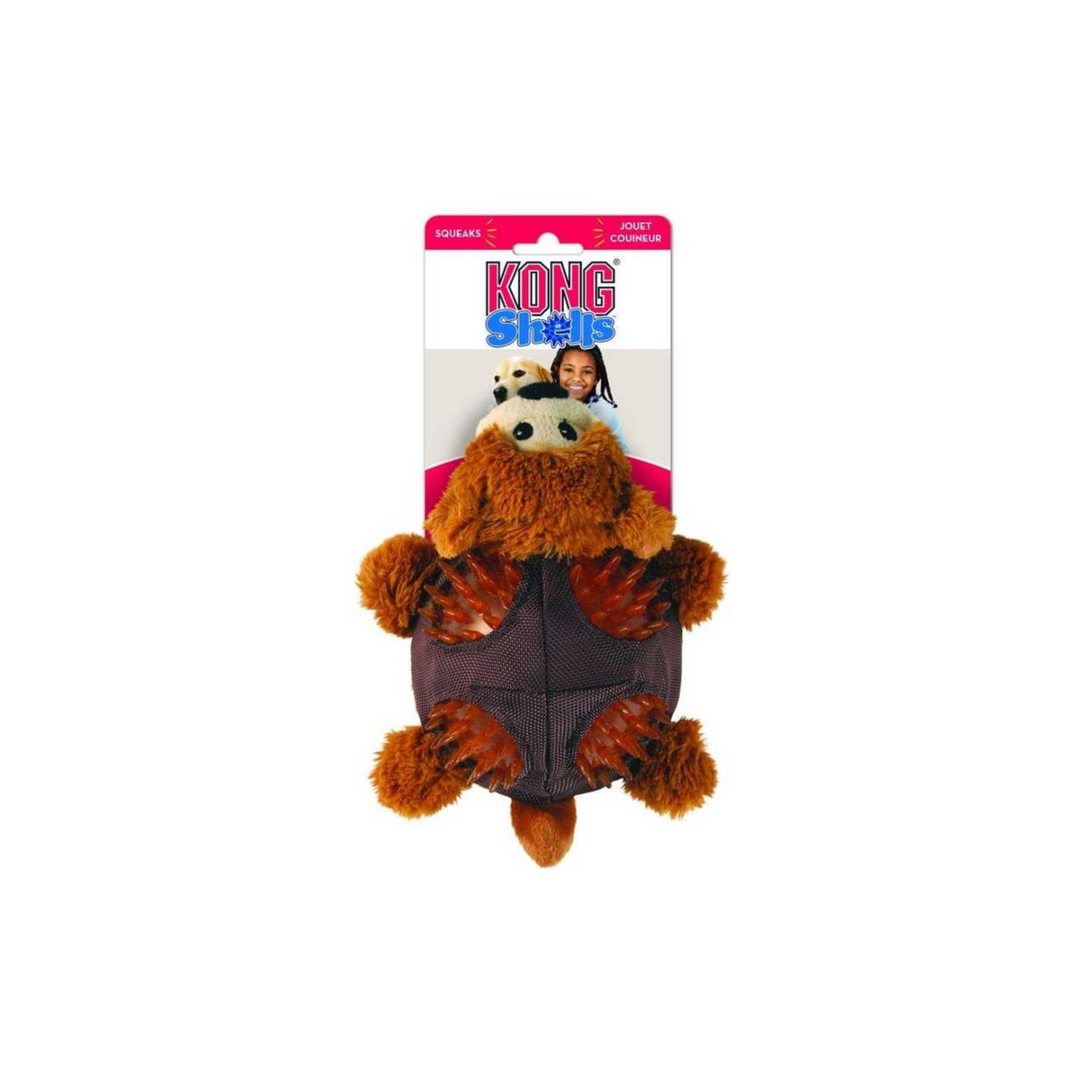 KONG Shells Bear S – Sjovt og tandvenligt legetøj med forskellige teksturer