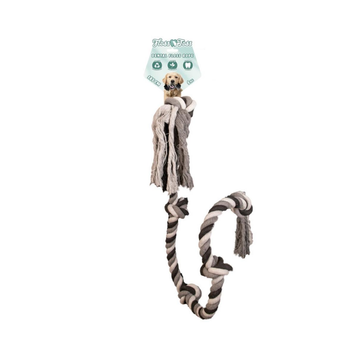 Floss Boss Dental Rope – Miljøvenligt og stærkt reblegetøj til alle hundestørrelser