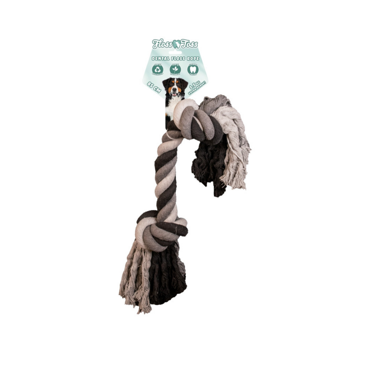 Floss Boss Dental Rope – Miljøvenligt og stærkt reblegetøj til alle hundestørrelser