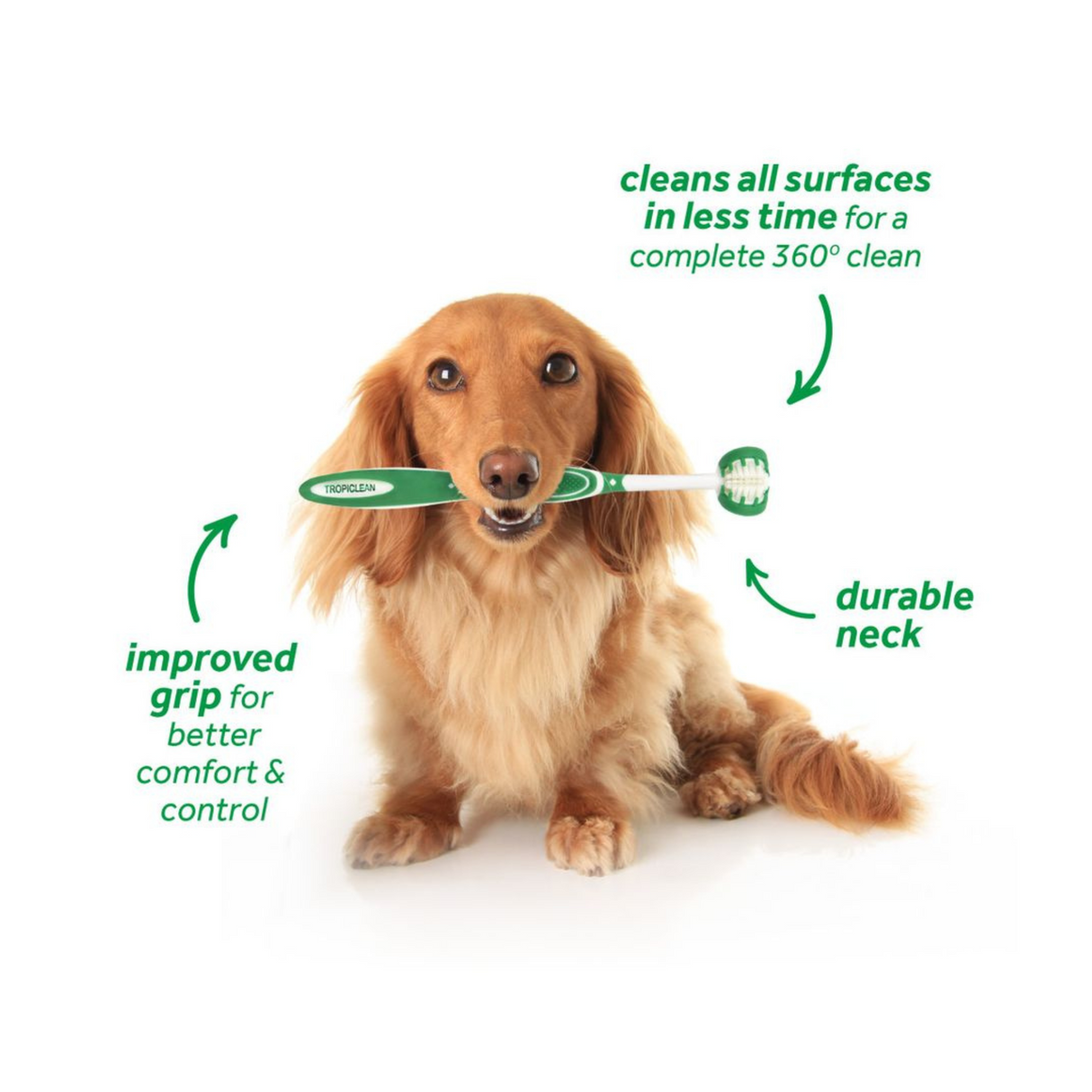 TropiClean Oral Care Kit – Tandplejesæt til Hunde (Små Hunde & Alle Hunde, 59 ml)