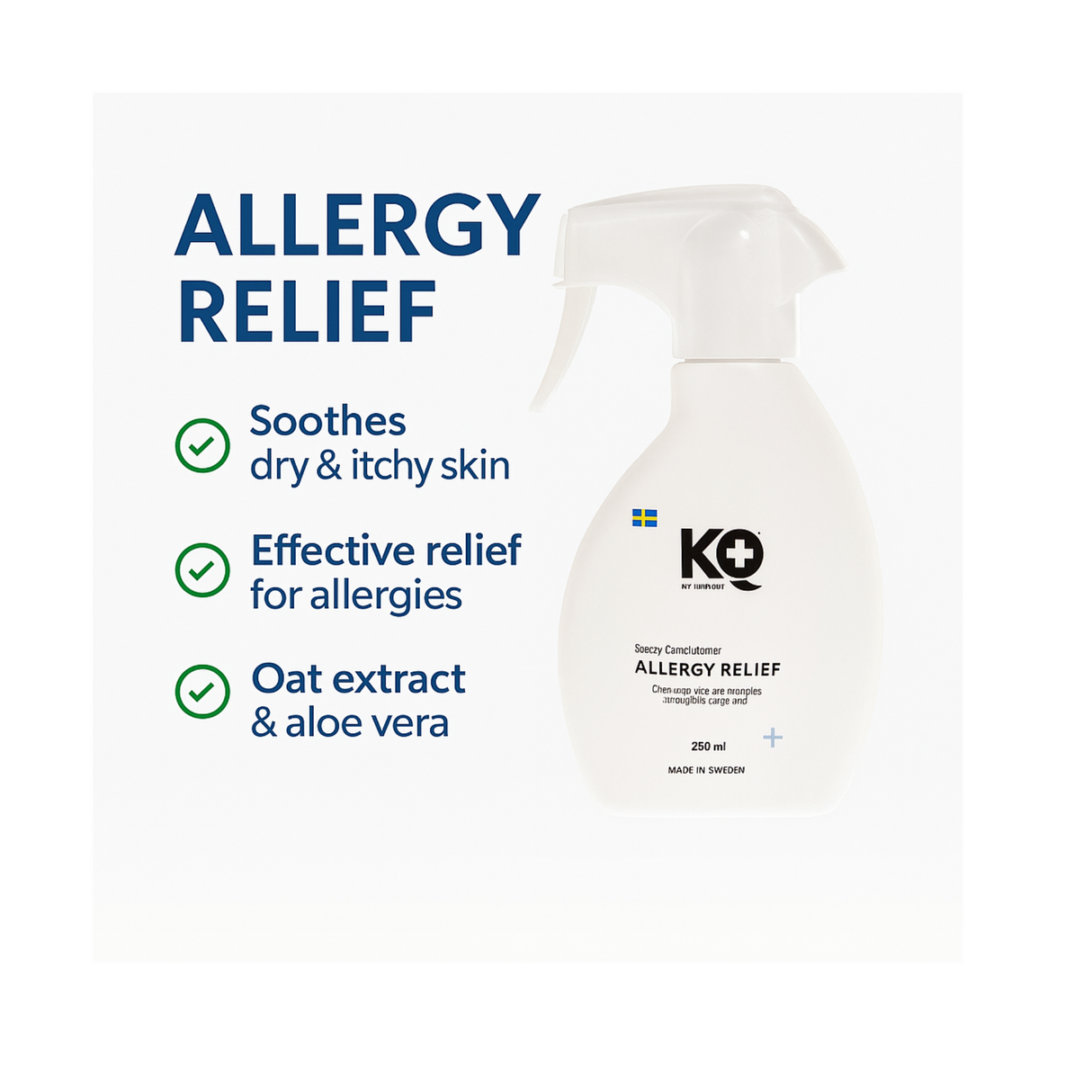 K9 Allergy Relief Spray Conditioner 250 ml – Parfumefri spraybalsam til allergiske og følsomme hunde