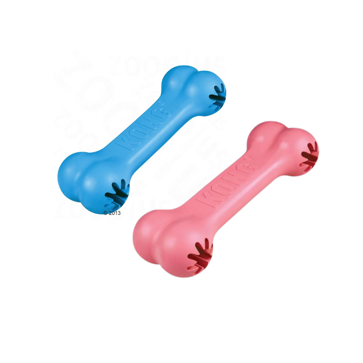 KONG Puppy Goodie Bone – Sjov og Læring for Hvalpe (Lyserød/lyseblå)