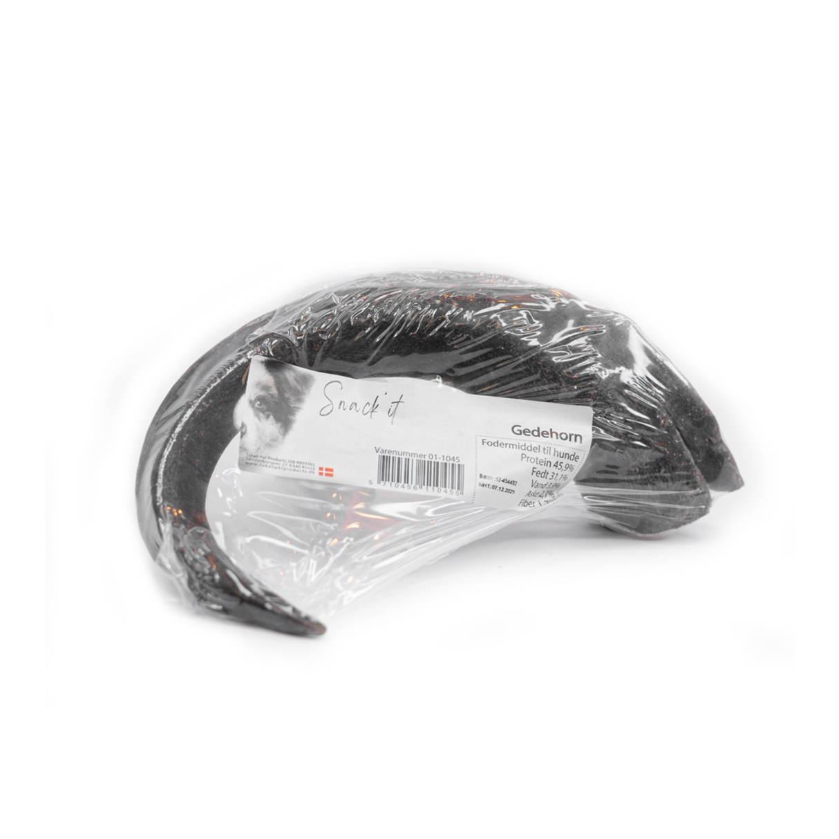 Snack’it Gedehorn i folie – naturlig, sund og langtidsholdbar tyggebid