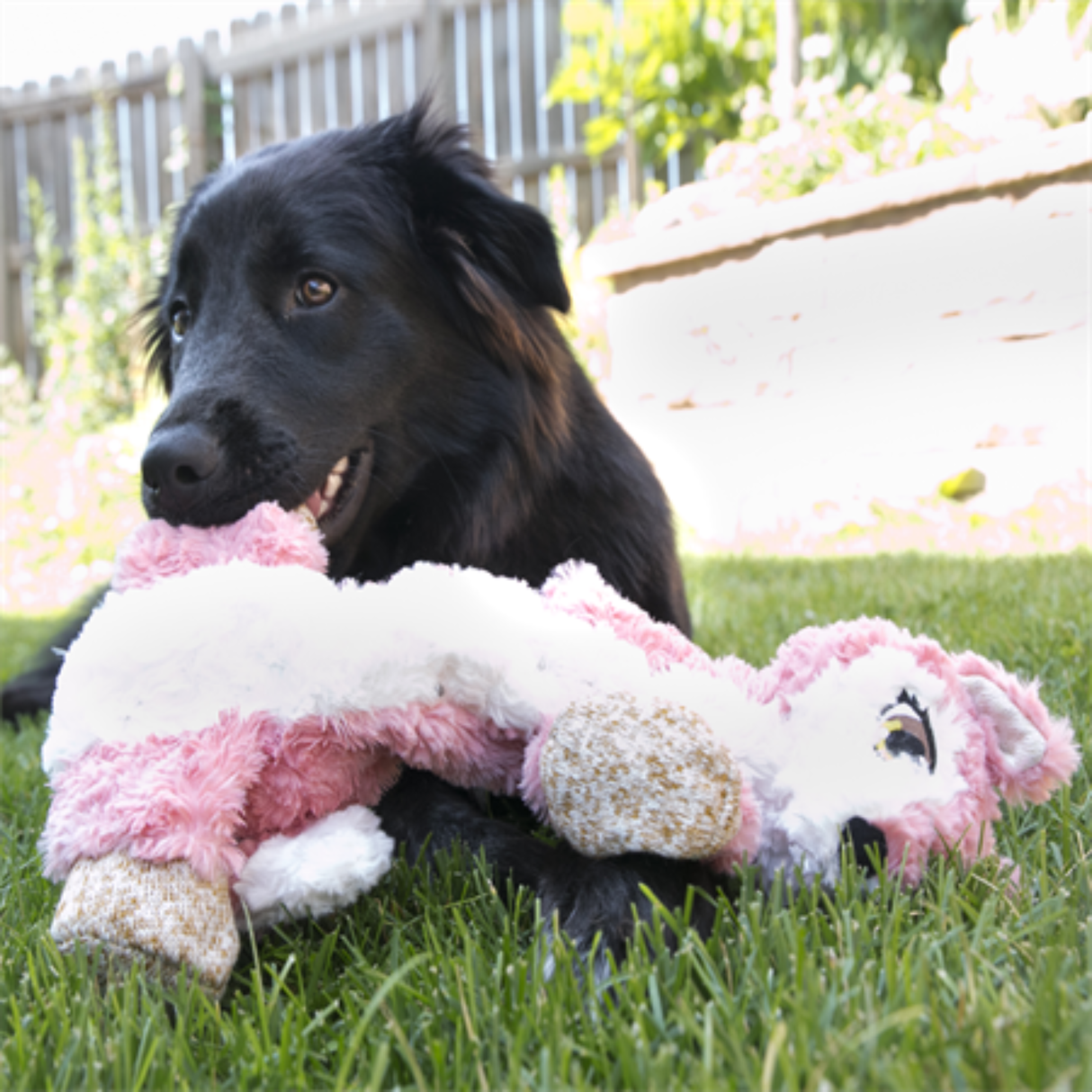 KONG Low Stuff Flopzie Fox M – interaktivt legetøj med minimal fyld