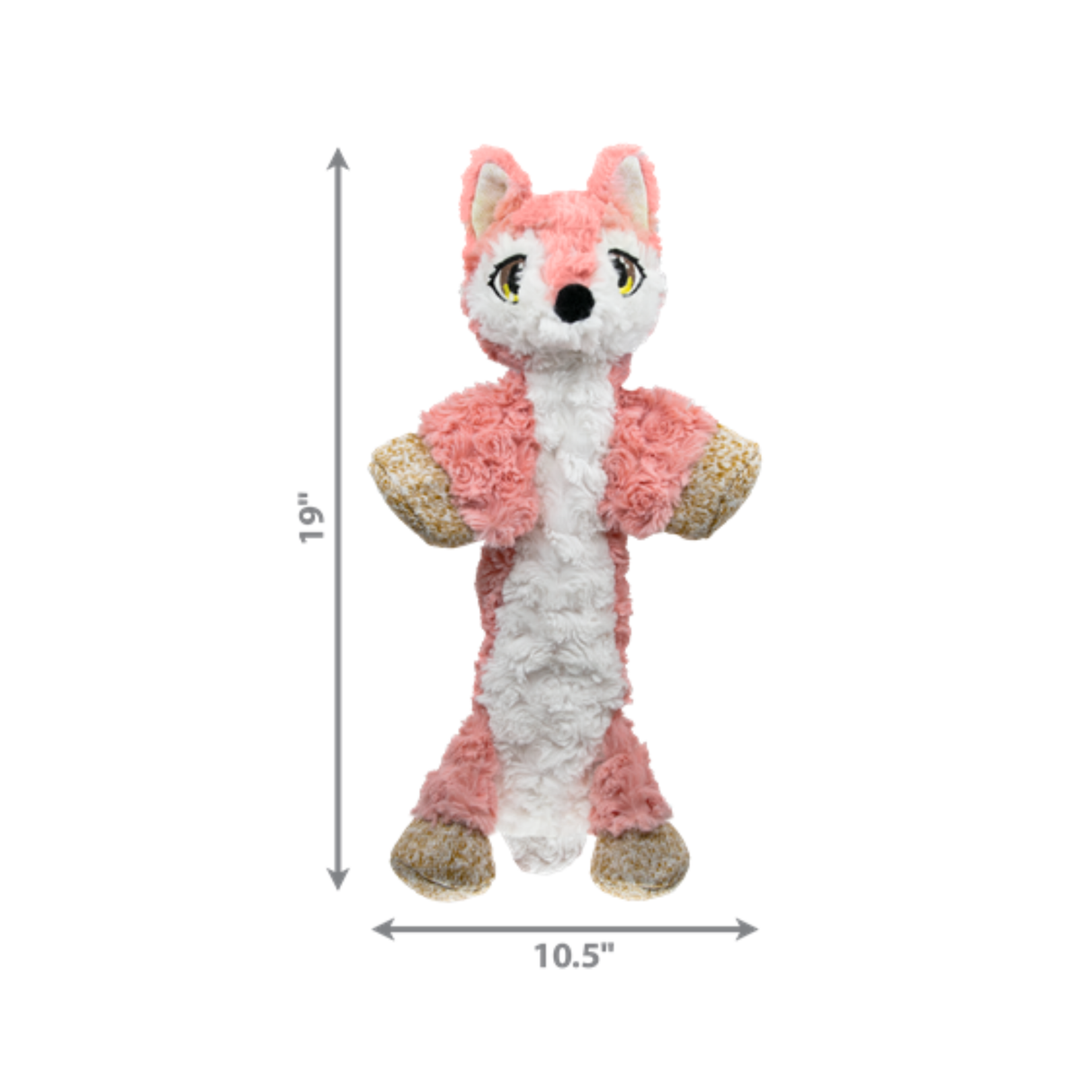 KONG Low Stuff Flopzie Fox M – interaktivt legetøj med minimal fyld