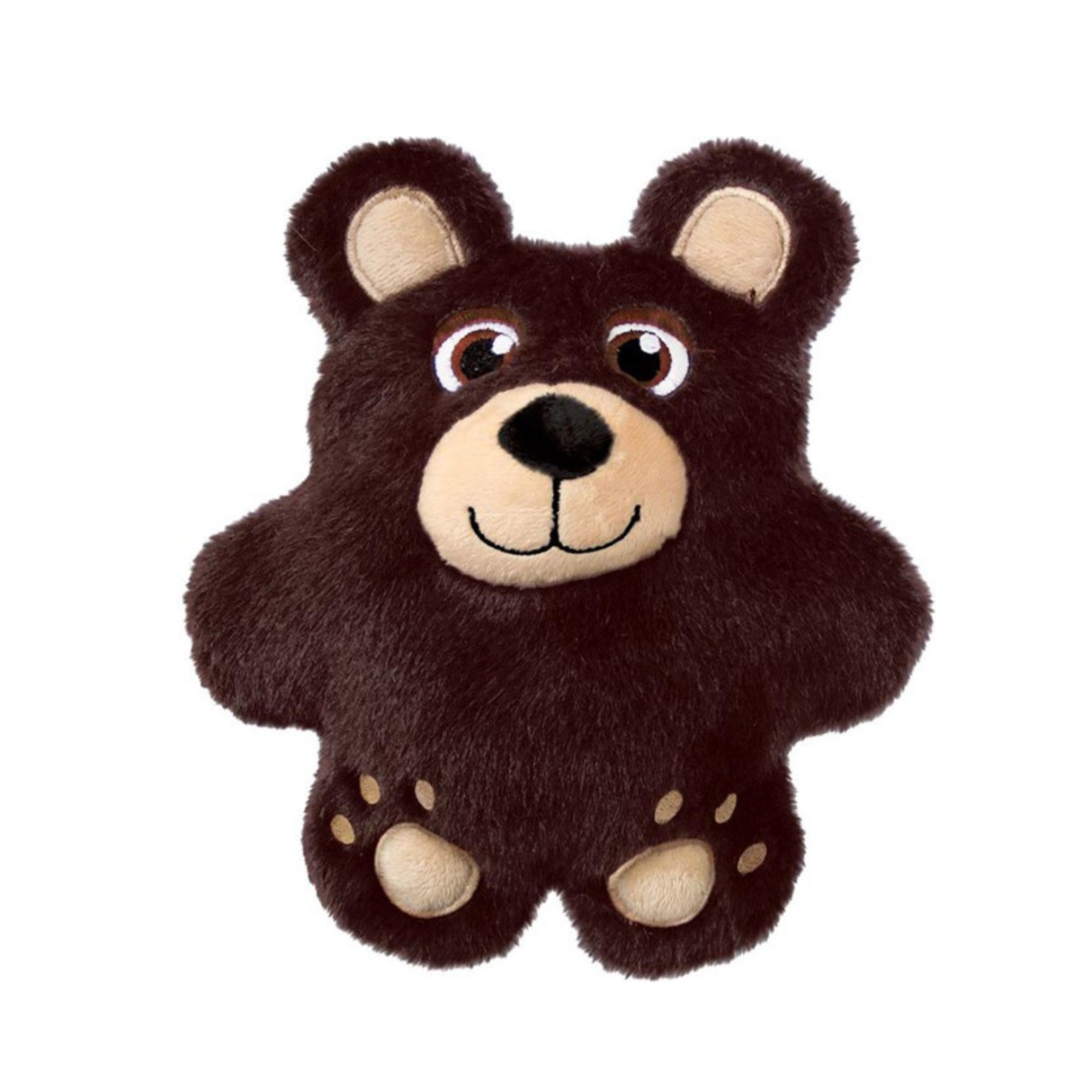 KONG Snuzzles Bear M – blødt plyslegetøj med helkrops-piber