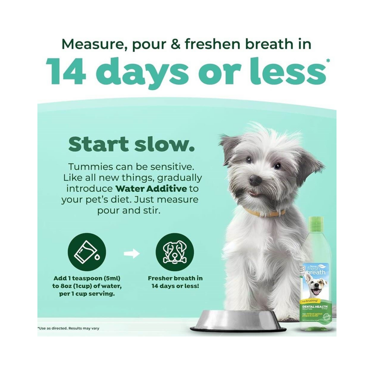 Tropiclean Oral Care Water Additive Puppy – nem tandpleje til hvalpe (473 ml)