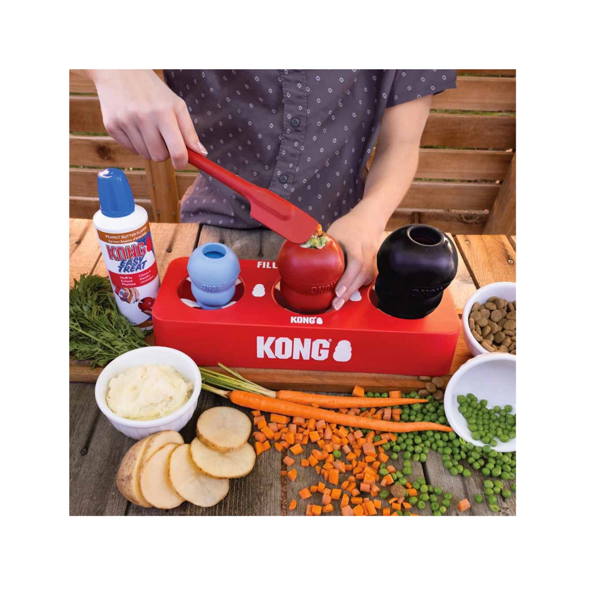 KONG Fill or Freezetray – Fyldningsbakke til KONG-legetøj (35x13,5x7 cm)