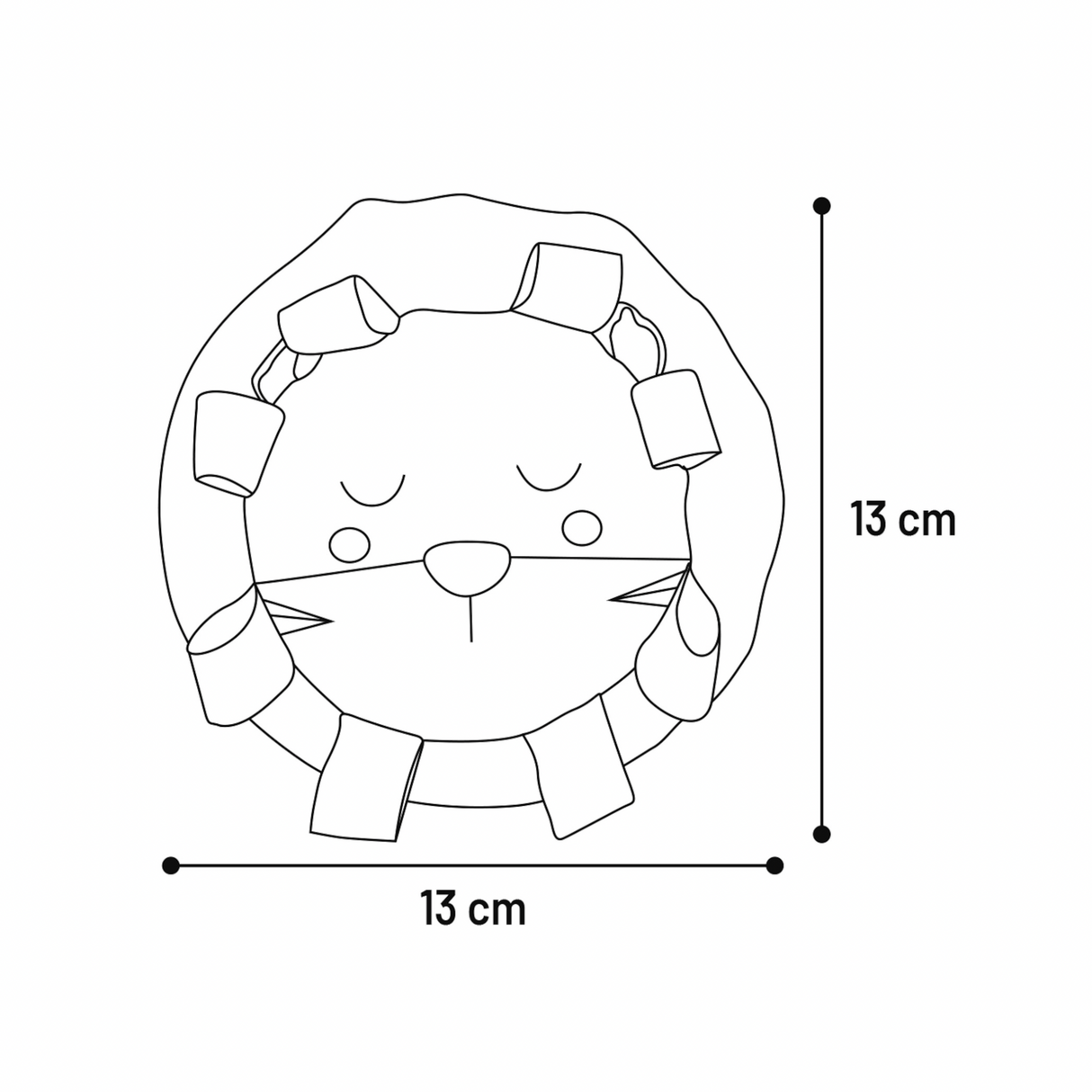 Britty Puppy Løve – Blødt og sjovt legetøj til hvalpe