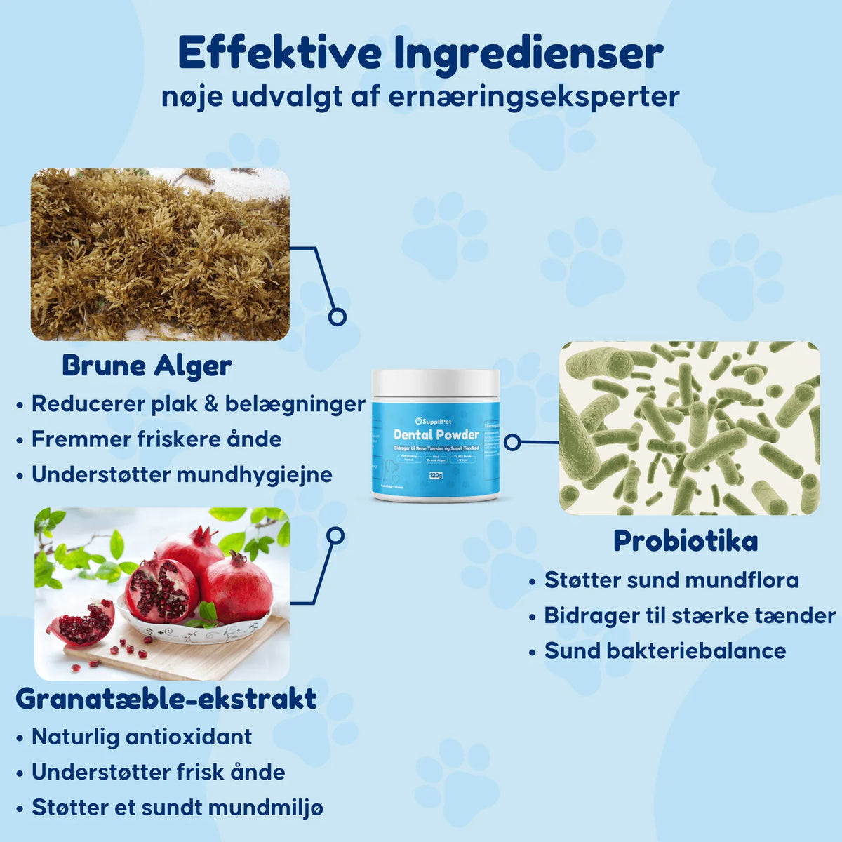 SuppliPet Dental Powder – tandpulver til hundens daglige mundhygiejne