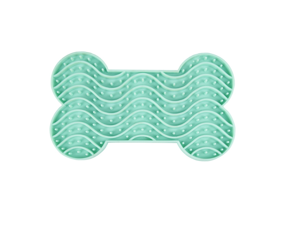 LICK PAD YUMMEE Silicone Bone – slikkemåtte med sugekopper i 3 størrelser