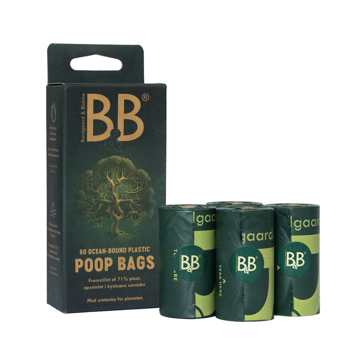 B&B Hundeposer – 71 % ocean-bound plastik | 60 eller 120 poser