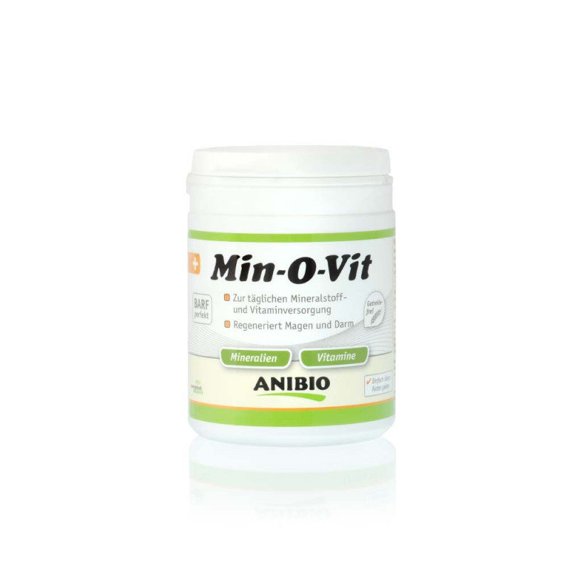 Anibio Min-O-Vit – Naturlige vitaminer og mineraler til hunde og katte (130 g / 450 g)