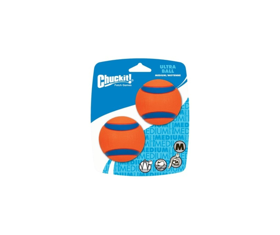 Chuckit Ultra Ball 2-pak – Ekstra holdbare og hoppende bolde til leg på land og i vand