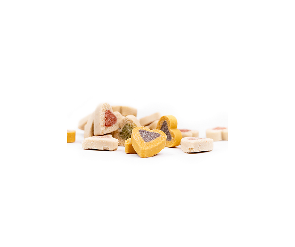 Snack'it Semi-Moist Duo Hearts Mix 500g – Bløde hjertegodbidder til daglig forkælelse