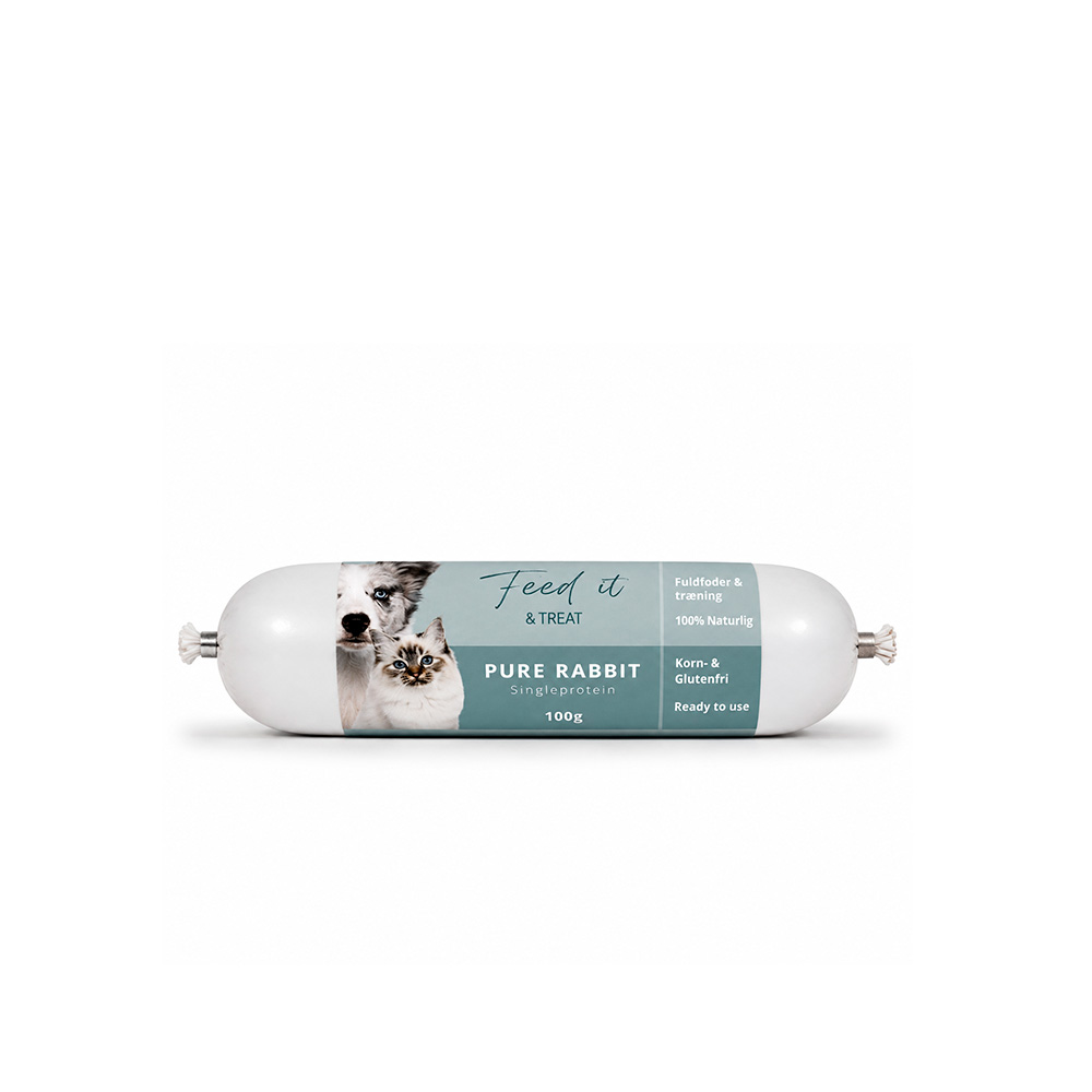 Feed'it & Treat Pure 100 g – 92 % kød | Vælg mellem 12 proteinkilder